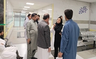 بازدید معاون توسعه مدیریت و منابع انسانی دانشگاه علوم پزشکی ایرانشهر از بیمارستان مادر و کودک ایرانشهر