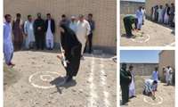 برگزاری آئین کلنگ زنی مسجد امام رضا(ع) مرکز بهداشت بمپور