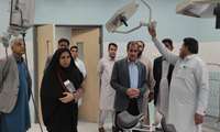 بازدید سرزده معاون توسعه دانشگاه علوم پزشکی ایرانشهر از بیمارستان ایران شهرستان ایرانشهر